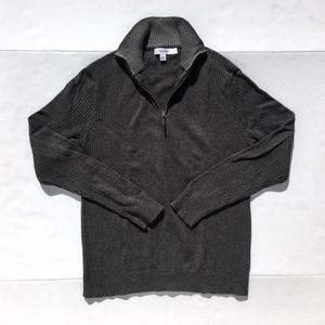Calvin Klein Grey 1/4 Zip Pullover Sweater Sz M